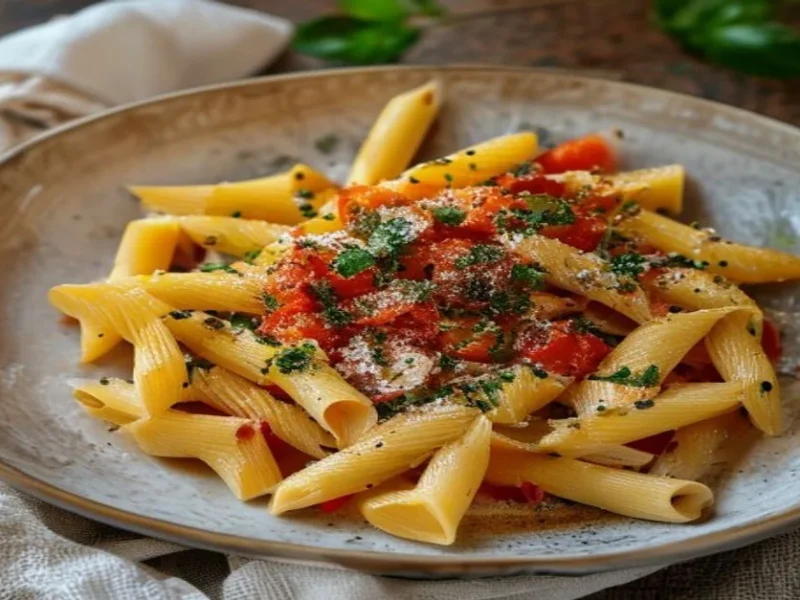 Pâtes à la Vodka — receta de cocina italien