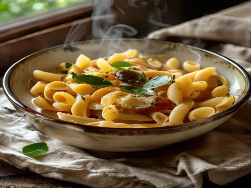 Pâtes et fagioli — receta de cocina italien