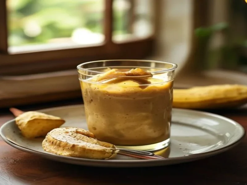 Peanut butter banana smoothie — receta de cocina Internacional