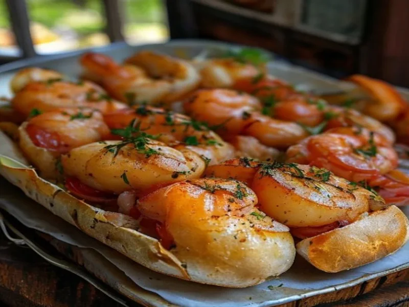 Po boy de gambas — receta de cocina Internacional