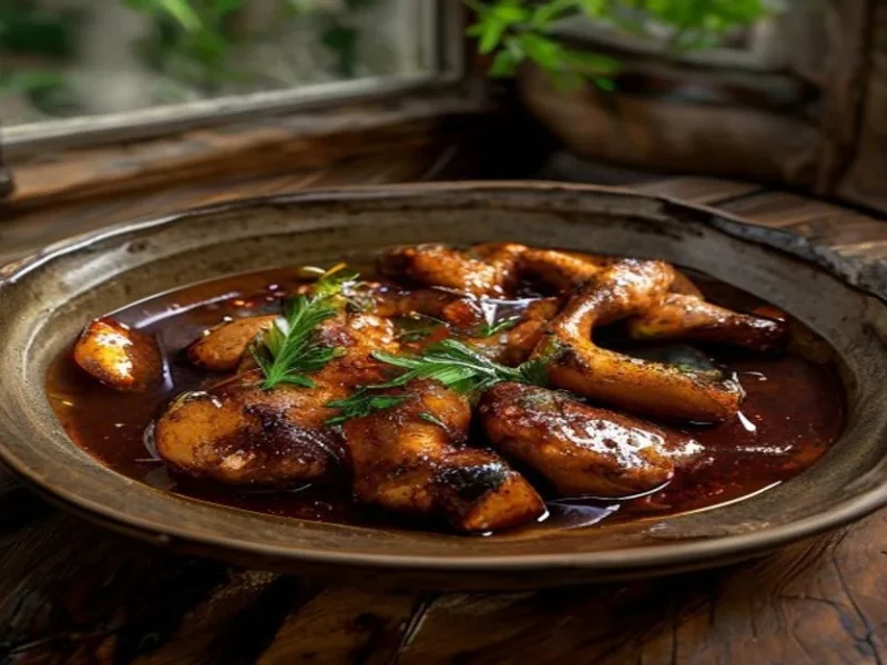 Pollo a la Cerveza — receta de cocina Mediterránea