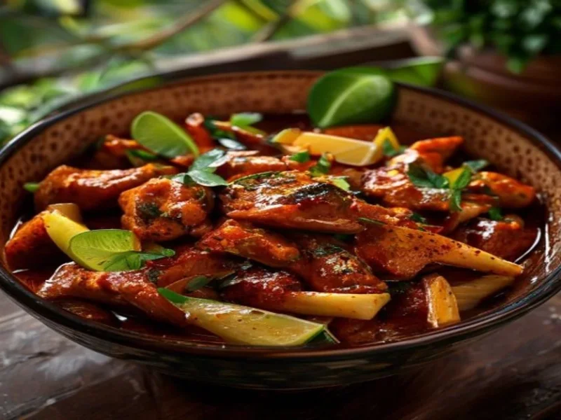 Pollo al Curry Rojo — receta de cocina Thai