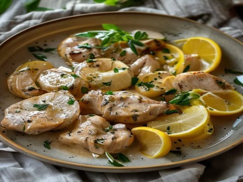 Chicken with Limone and Capperi — receta de cocina Italian