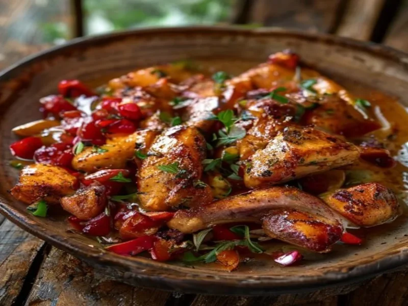 Paprika Chicken — receta de cocina International
