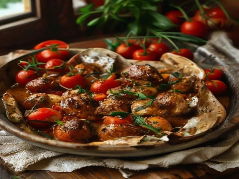 Pollo Cacciatora alla Toscana — receta de cocina Italian