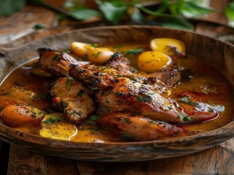 Chicken in Pepitoria — receta de cocina Mediterranean