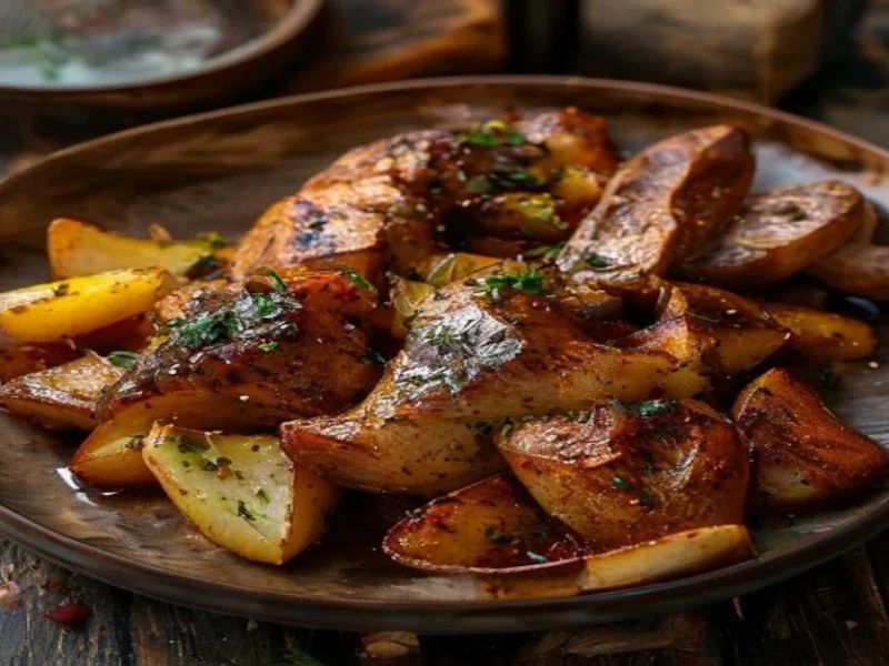 Traditional Stewed Chicken — receta de cocina Mediterranean