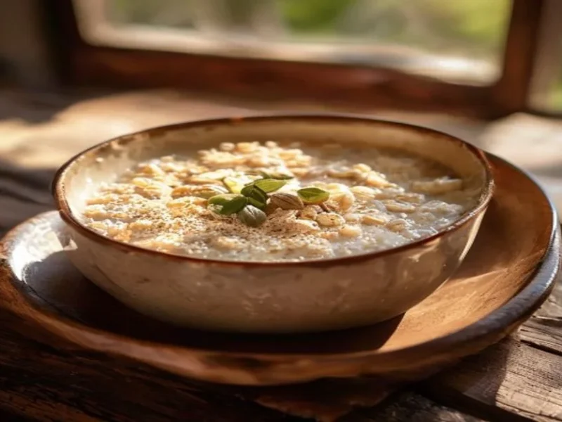 Porridge de avena con canela — receta de cocina Internacional