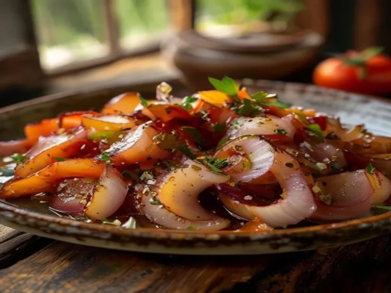 Pulpo encebollado gallego — receta de cocina Mediterránea
