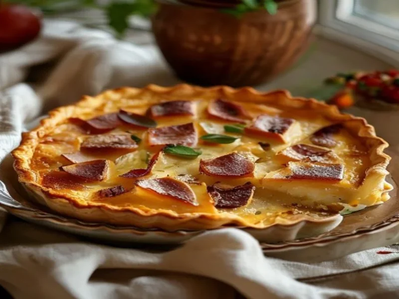 Quiche Lorraine — receta de cocina Mediterránea