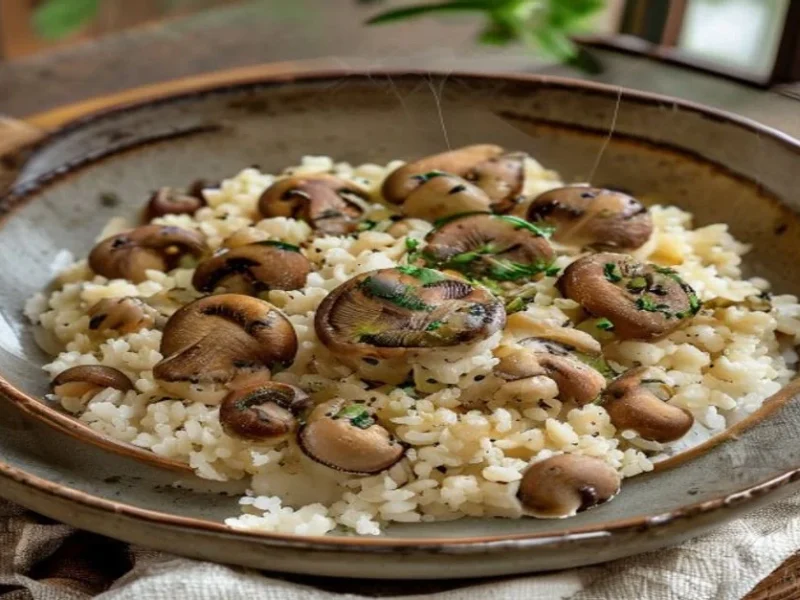 Risotto ai Funghi Porcini — receta de cocina Italian