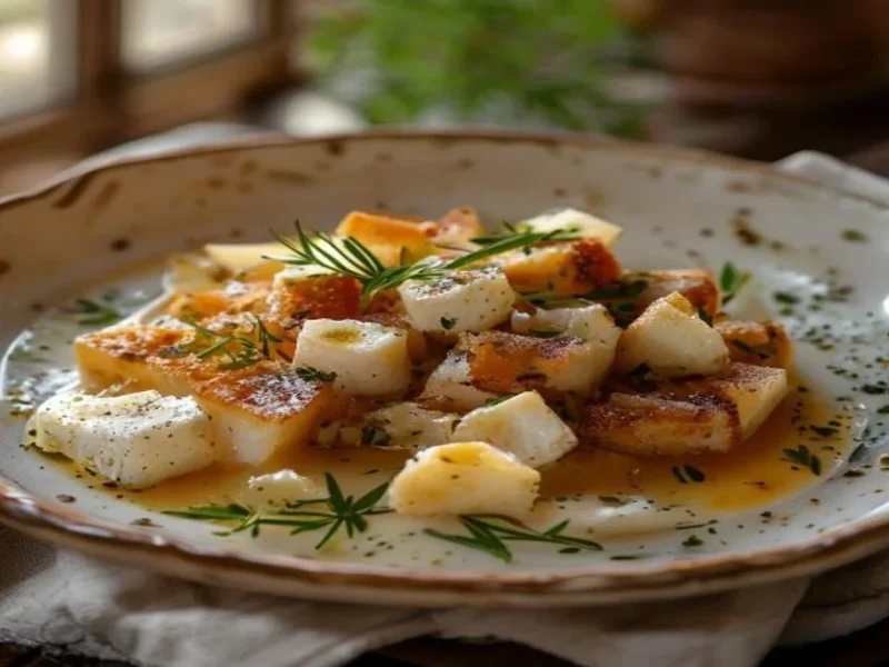 fried cheese saganaki — receta de cocina Mediterranean