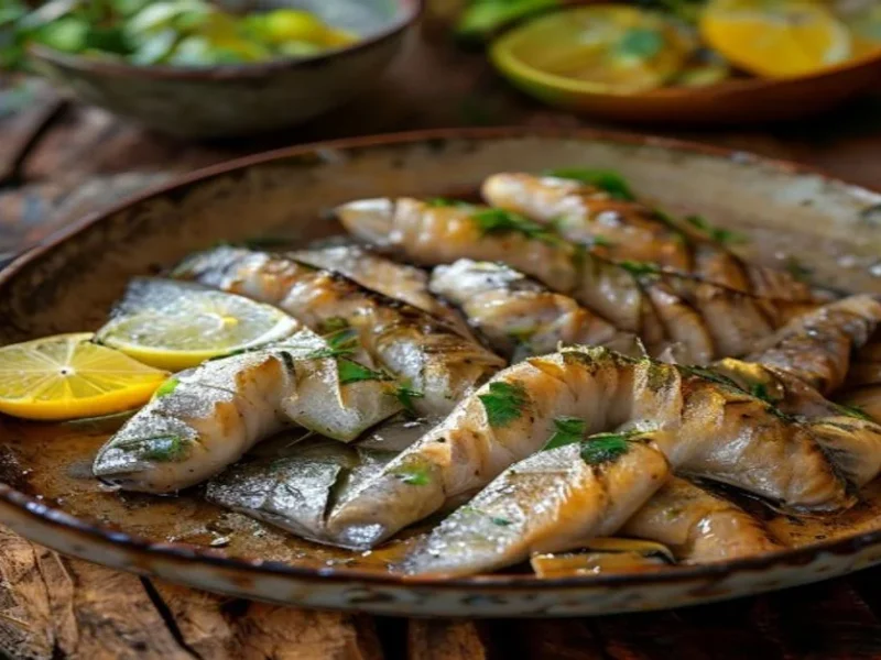 Sardinas al horno con limon — receta de cocina متوسطة