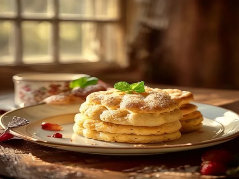 الكعكات البريطانية مع المربى — receta de cocina اختياري