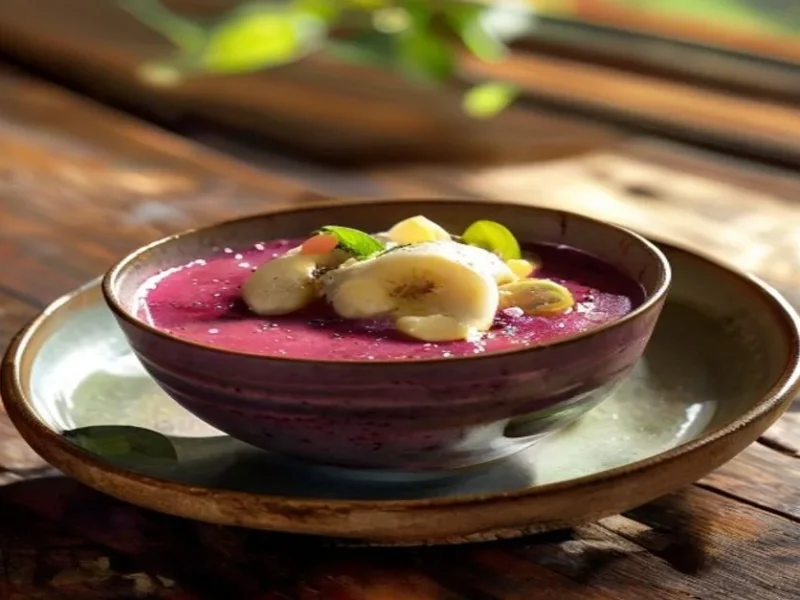 Smoothie bowl acai — receta de cocina Latina