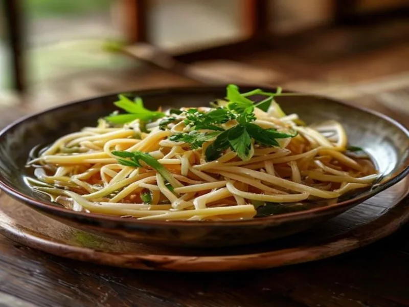 Soba froid au tsuyu — receta de cocina japonais
