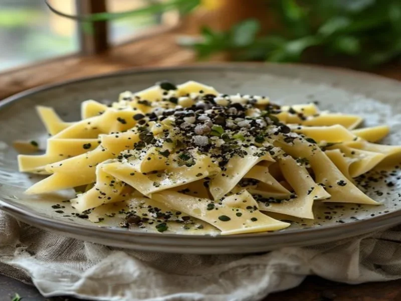 Strozzapreti al Tartufo — receta de cocina Italiana