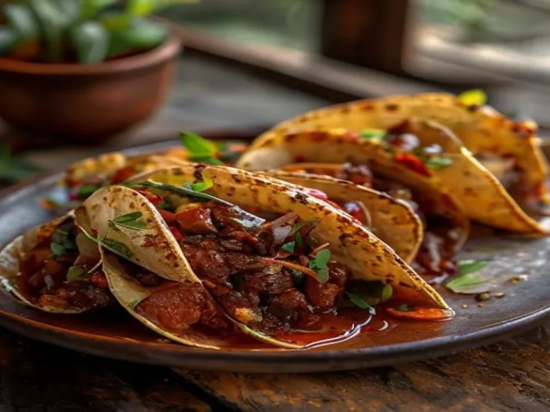 Tacos de birria con consome — receta de cocina Mexicana