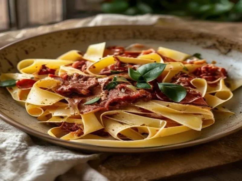 Tagliatelle al Ragù — receta de cocina Italian