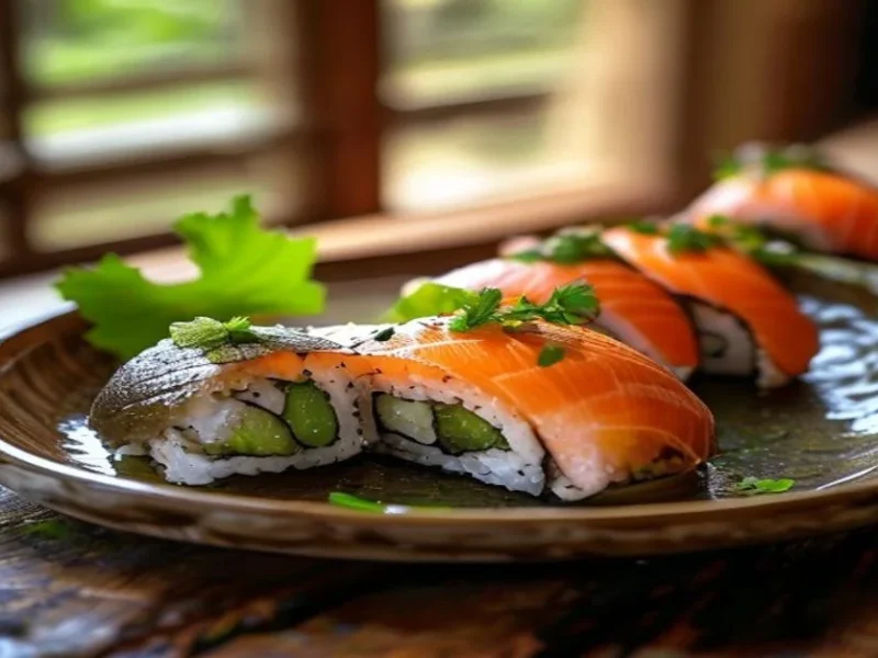Temaki de salmon — receta de cocina Japonesa