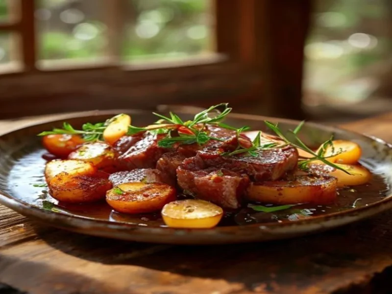 Japanese niku jaga style beef — receta de cocina Japanese