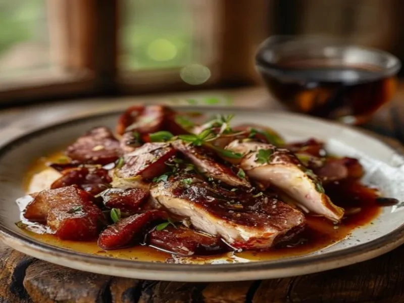 Ternera marinada estilo sauerbraten aleman — receta de cocina International