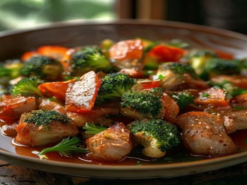 Ternera salteada con brocoli — receta de cocina Asiática