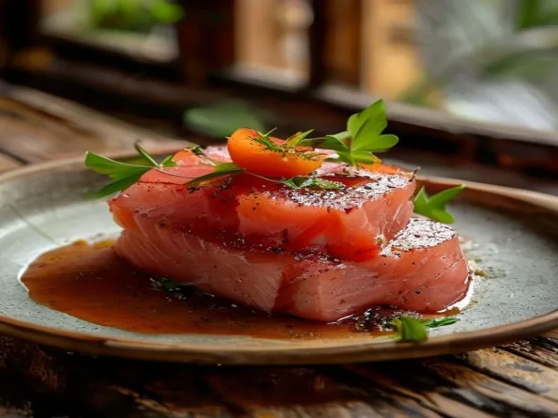 Tiradito de atun peruano — receta de cocina Latina