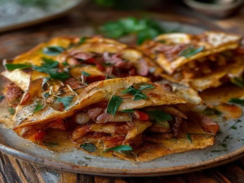 Tostadas de tinga de pollo — receta de cocina Mexicana