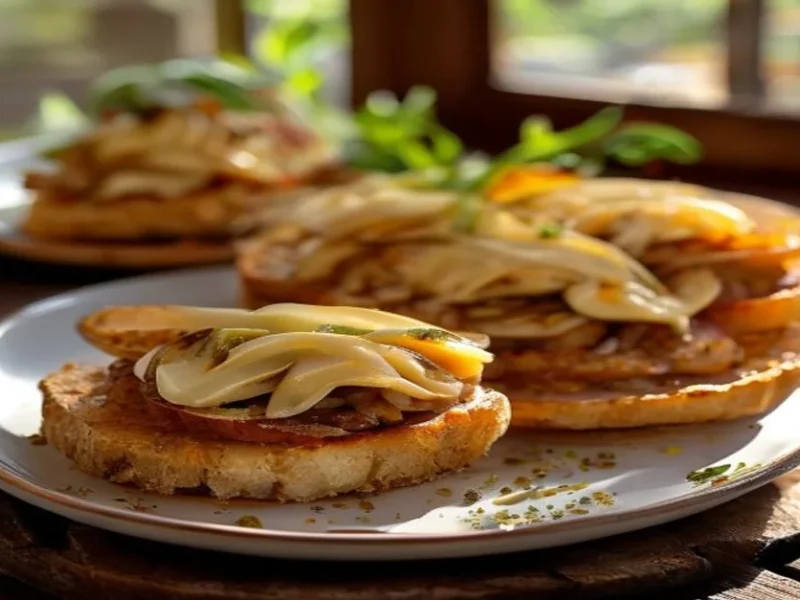 Tostadas mantequilla cacahuete y platano — receta de cocina Internacional