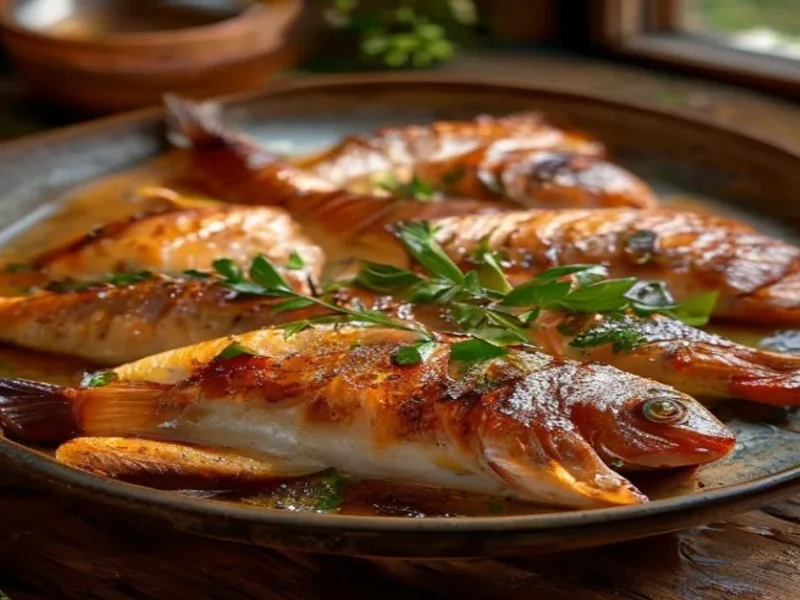 Trucha ahumada casera al horno — receta de cocina Mediterránea