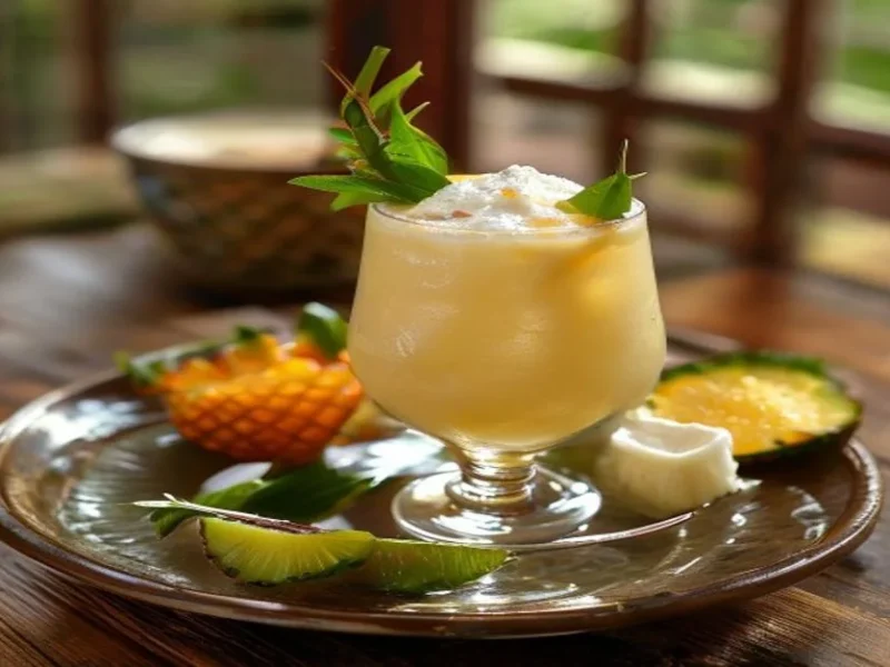 Virgin pina colada — receta de cocina Latina