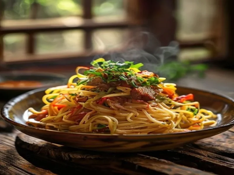Yakisoba casero — receta de cocina Japonesa
